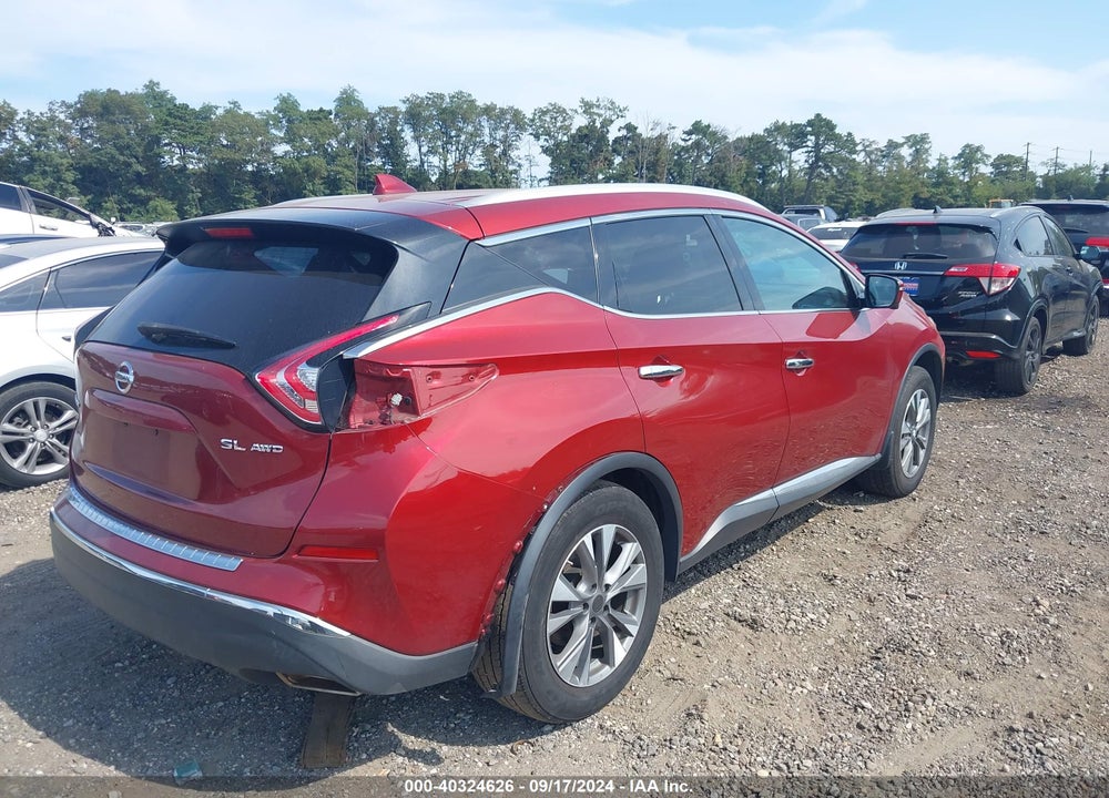 2017 NISSAN MURANO SL VIN: 5N1AZ2MH0HN149105