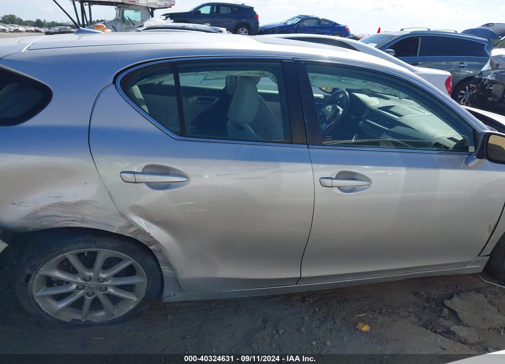 2012 LEXUS CT 200H PREMIUM VIN: JTHKD5BH4C2088121
