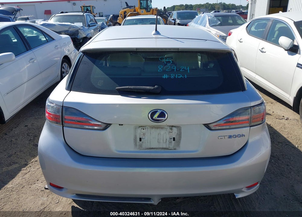 2012 LEXUS CT 200H PREMIUM VIN: JTHKD5BH4C2088121