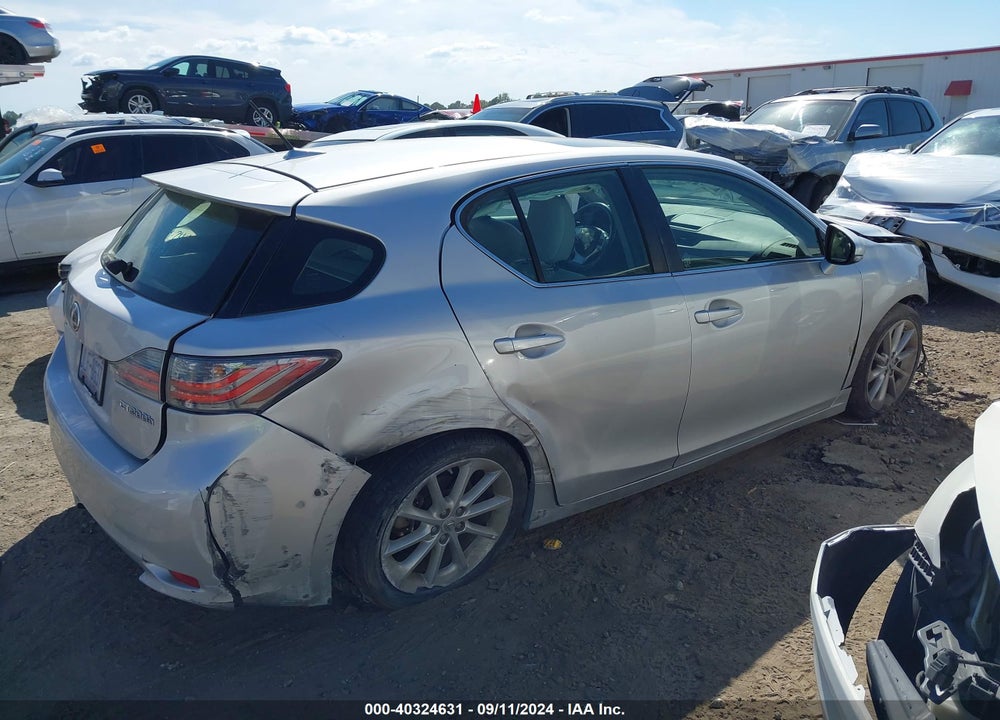 2012 LEXUS CT 200H PREMIUM VIN: JTHKD5BH4C2088121