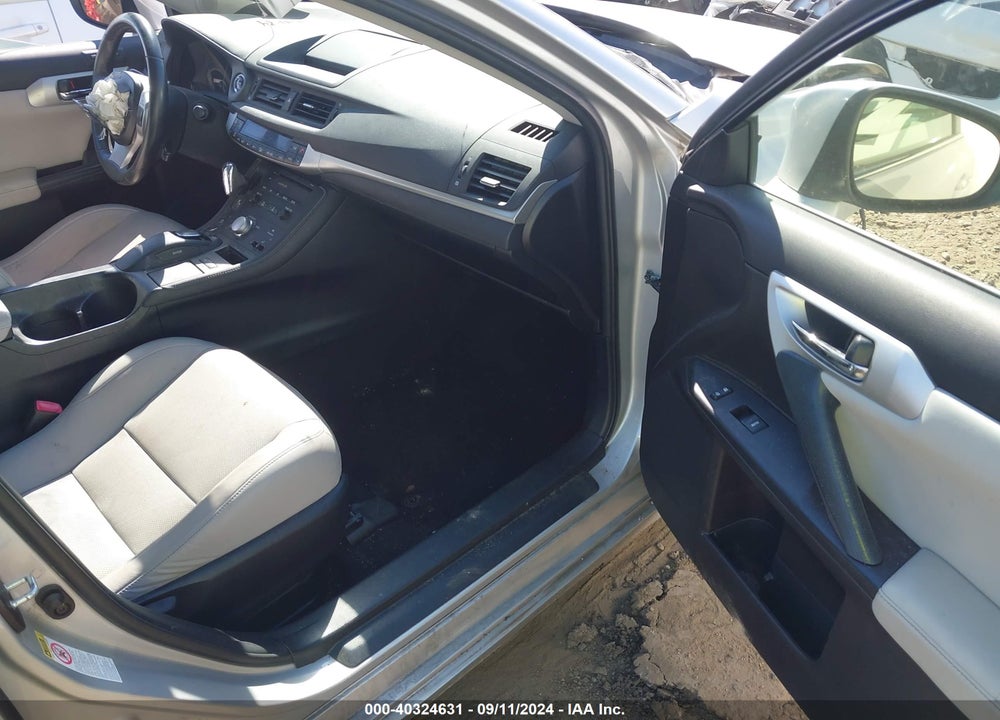2012 LEXUS CT 200H PREMIUM VIN: JTHKD5BH4C2088121