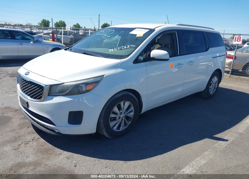 2015 KIA SEDONA LX VIN: KNDMB5C16F6060934