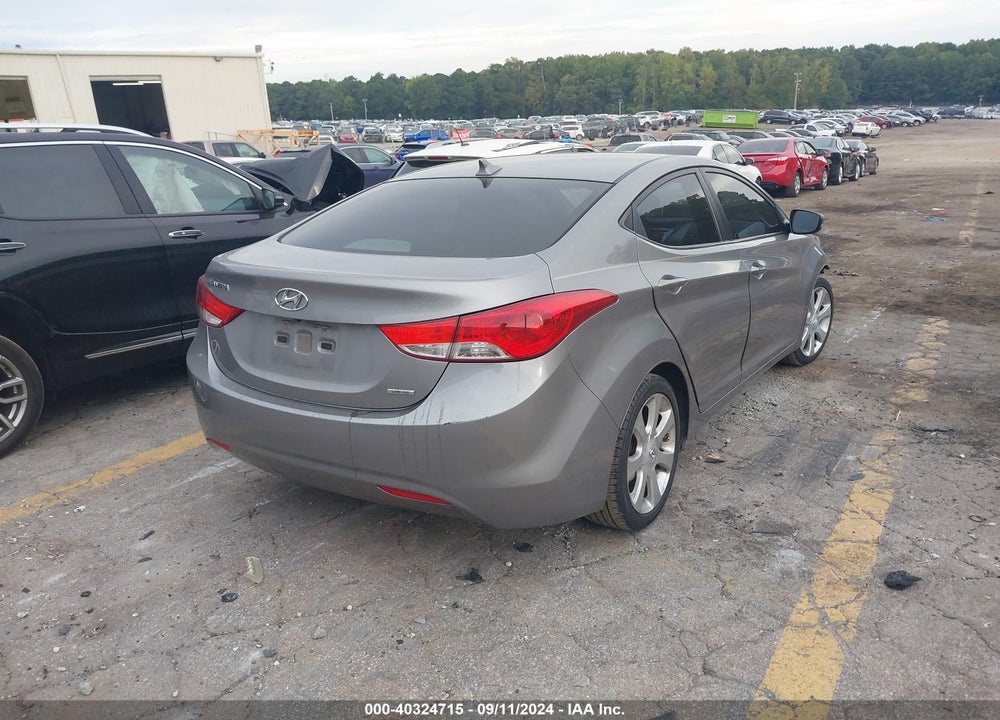 2011 HYUNDAI ELANTRA LIMITED (ULSAN PLANT) VIN: KMHDH4AE9BU097539