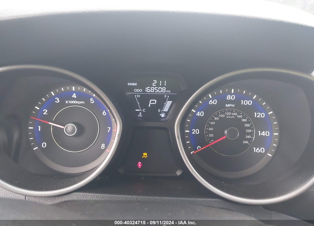 2011 HYUNDAI ELANTRA LIMITED (ULSAN PLANT) VIN: KMHDH4AE9BU097539