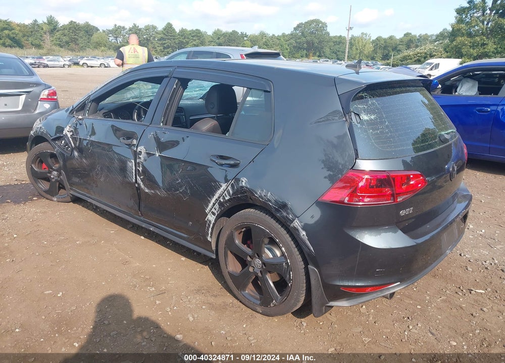 2015 VOLKSWAGEN GOLF GTI 2.0T SE 4-DOOR VIN: 3VW4T7AU2FM009501