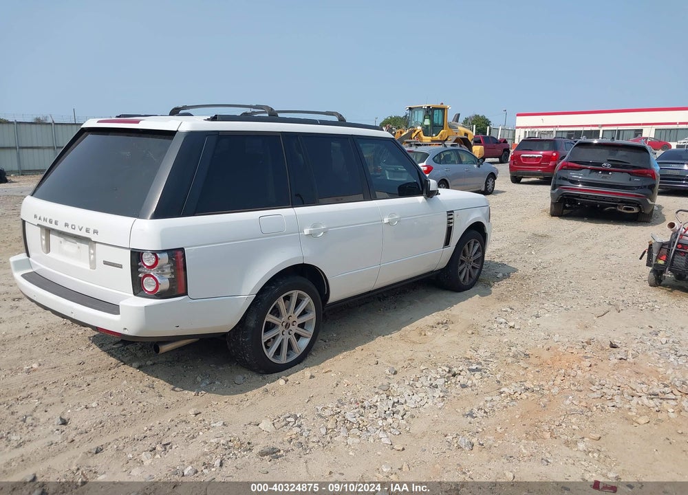 2012 LAND ROVER RANGE ROVER SUPERCHARGED VIN: SALMF1E48CA360769