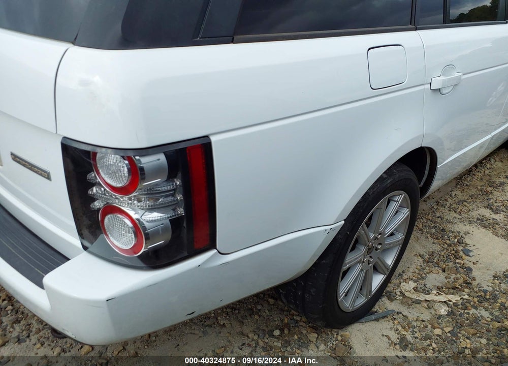 2012 LAND ROVER RANGE ROVER SUPERCHARGED VIN: SALMF1E48CA360769