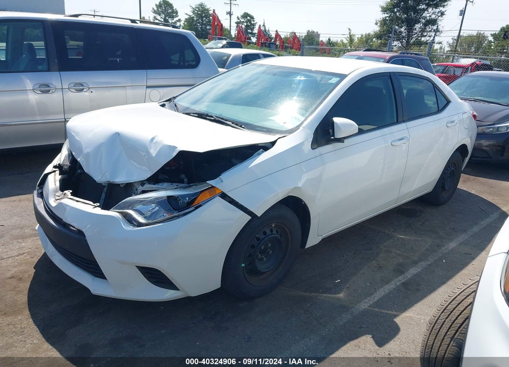 2016 TOYOTA COROLLA L VIN: 5YFBURHE0GP500631