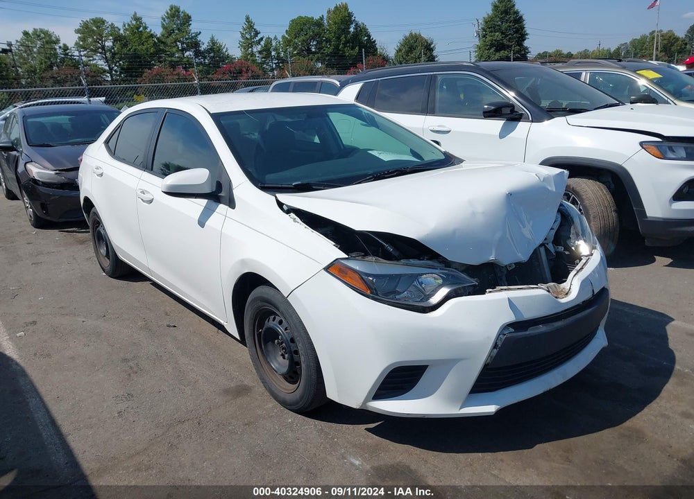 2016 TOYOTA COROLLA L VIN: 5YFBURHE0GP500631