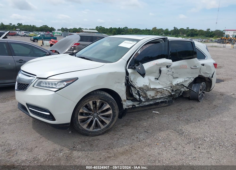 2015 ACURA MDX TECHNOLOGY PACKAGE VIN: 5FRYD3H44FB007591