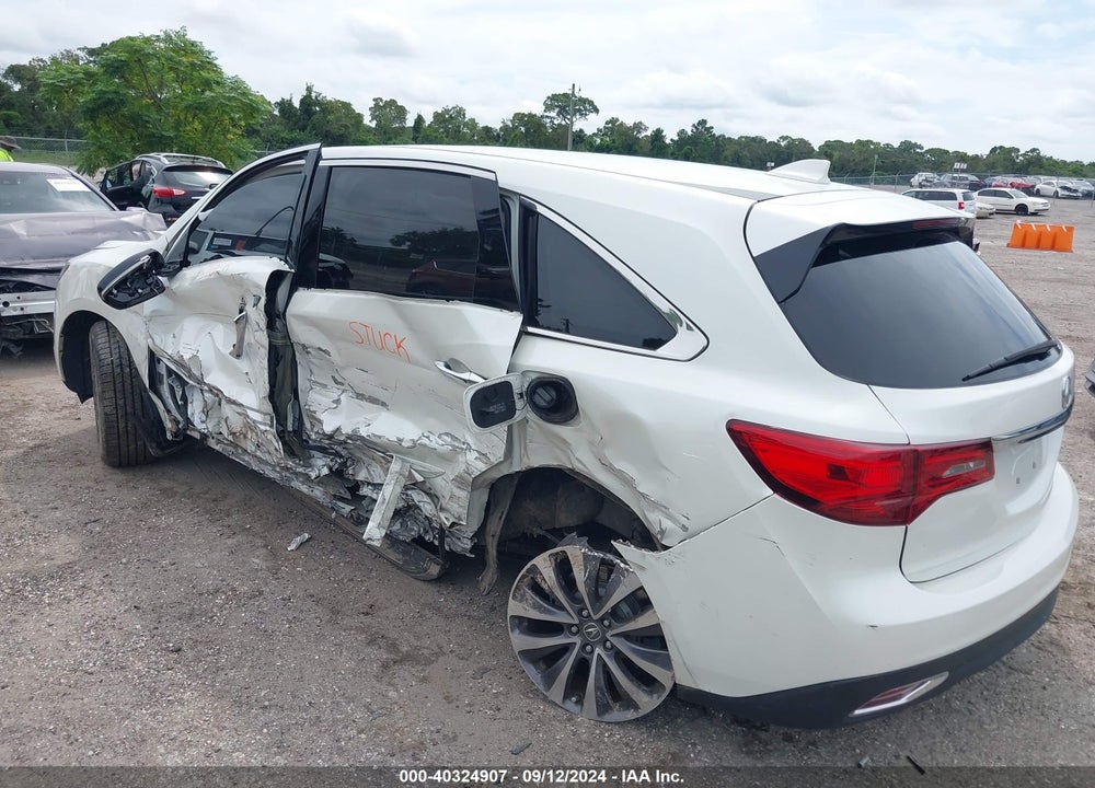 2015 ACURA MDX TECHNOLOGY PACKAGE VIN: 5FRYD3H44FB007591