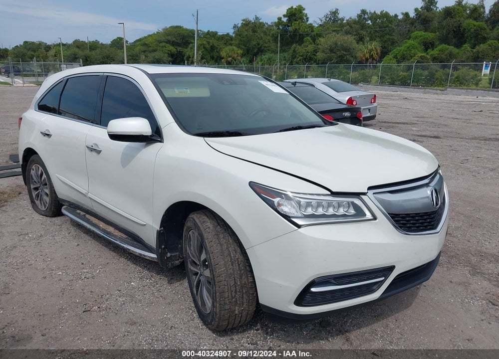 2015 ACURA MDX TECHNOLOGY PACKAGE VIN: 5FRYD3H44FB007591