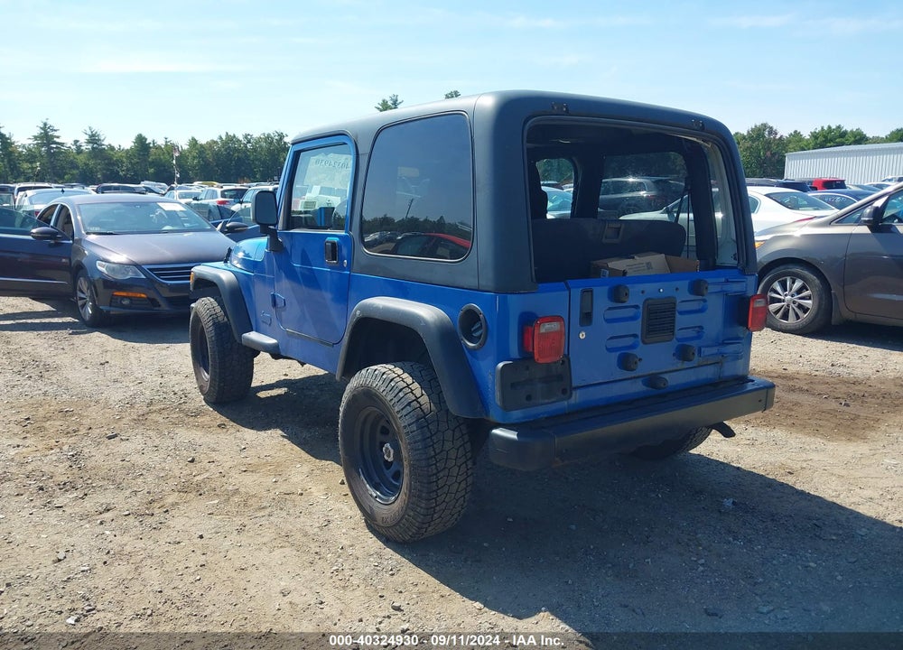 2003 JEEP WRANGLER X VIN: 1J4FA39S73P317518