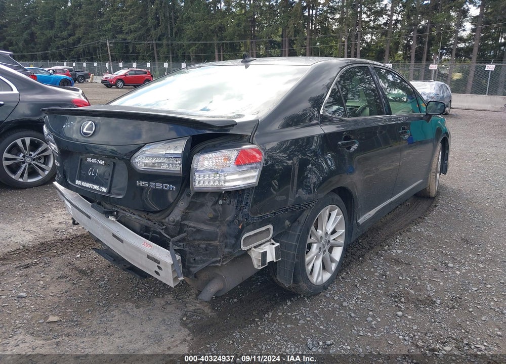 2010 LEXUS HS 250H PREMIUM VIN: JTHBB1BA7A2028204