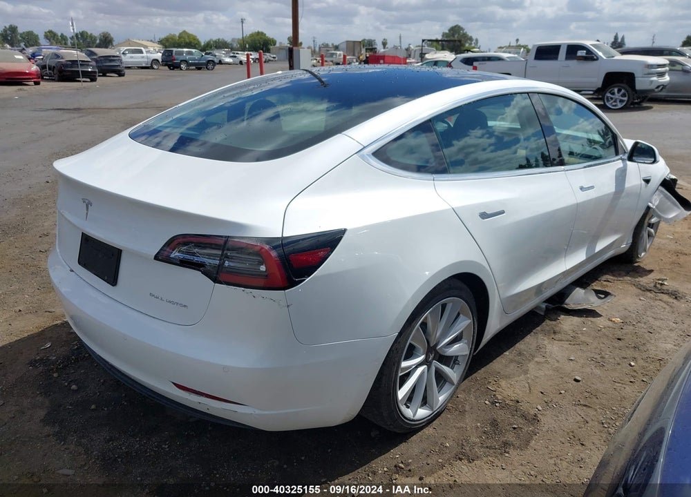 2020 TESLA MODEL 3 LONG RANGE DUAL MOTOR ALL-WHEEL DRIVE VIN: 5YJ3E1EB0LF667638