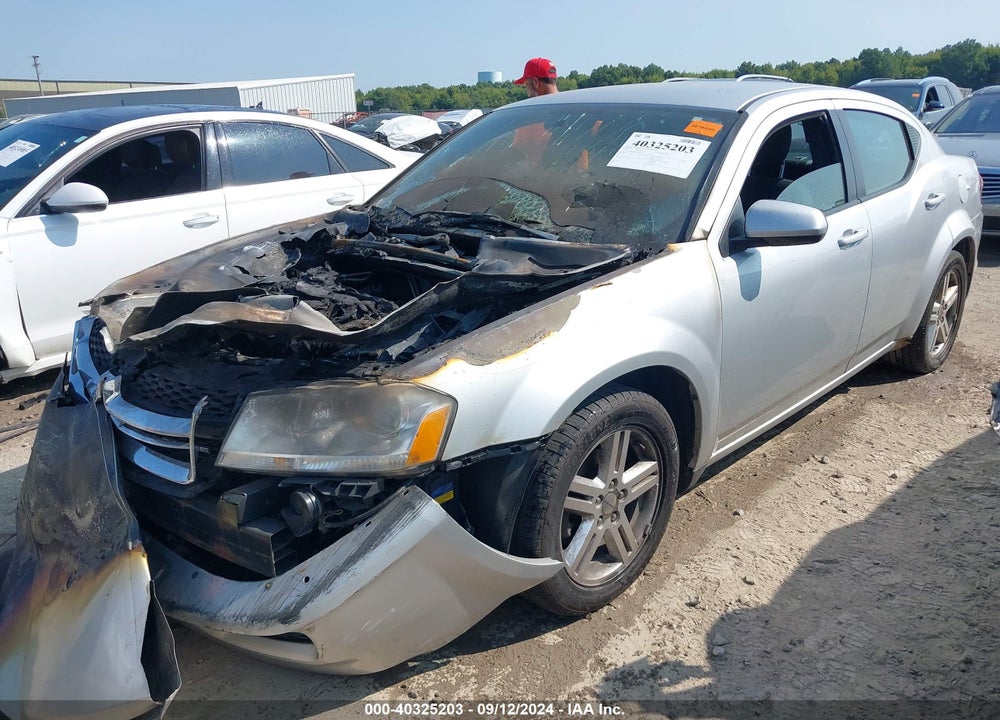 2012 DODGE AVENGER SXT VIN: 1C3CDZCB8CN133328