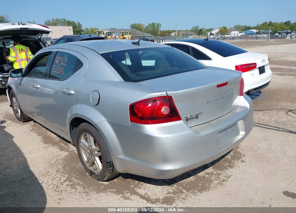 2012 DODGE AVENGER SXT VIN: 1C3CDZCB8CN133328