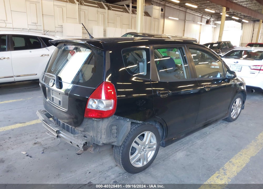 2008 HONDA FIT SPORT VIN: JHMGD38648S044059