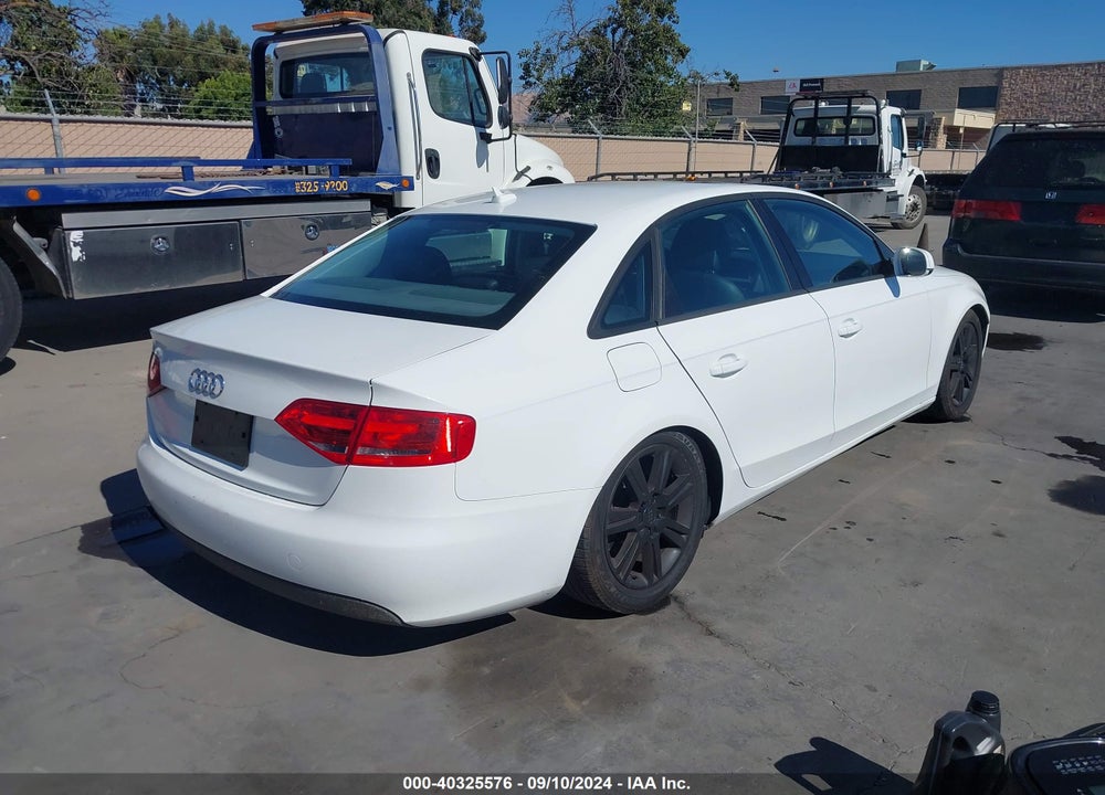 2011 AUDI A4 2.0T PREMIUM VIN: WAUAFAFL9BN037139