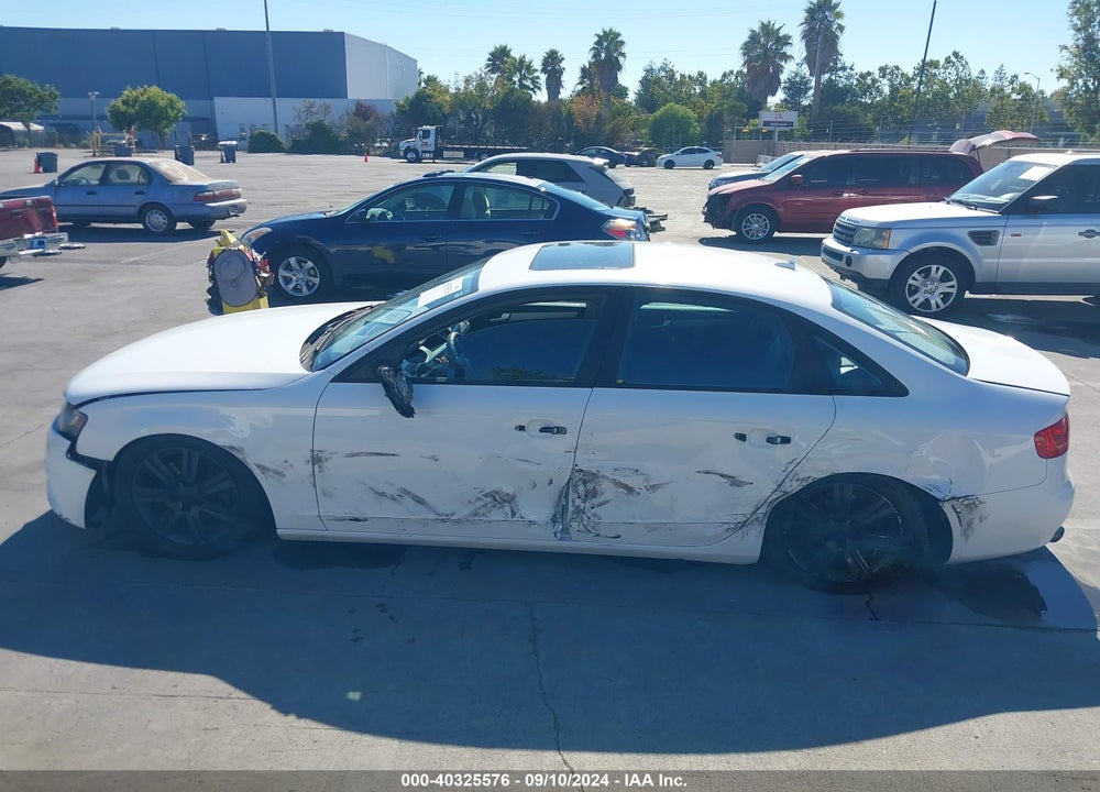 2011 AUDI A4 2.0T PREMIUM VIN: WAUAFAFL9BN037139