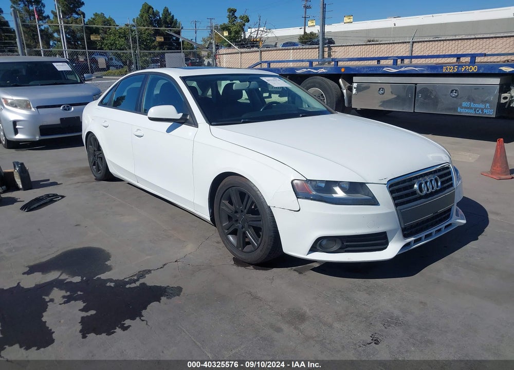 2011 AUDI A4 2.0T PREMIUM VIN: WAUAFAFL9BN037139