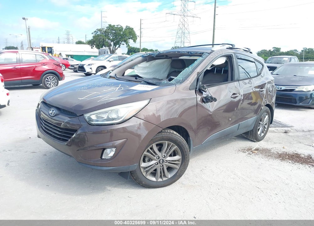 2014 HYUNDAI TUCSON SE VIN: KM8JU3AGXEU949010