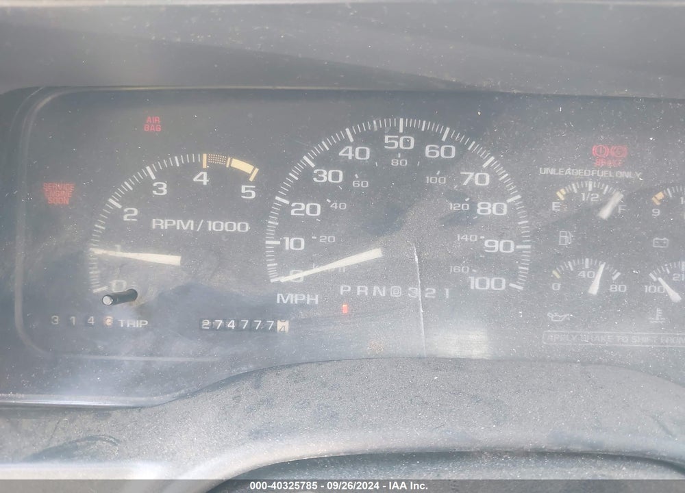 1998 CHEVROLET K1500 FLEETSIDE VIN: 2GCEK19R4W1261409
