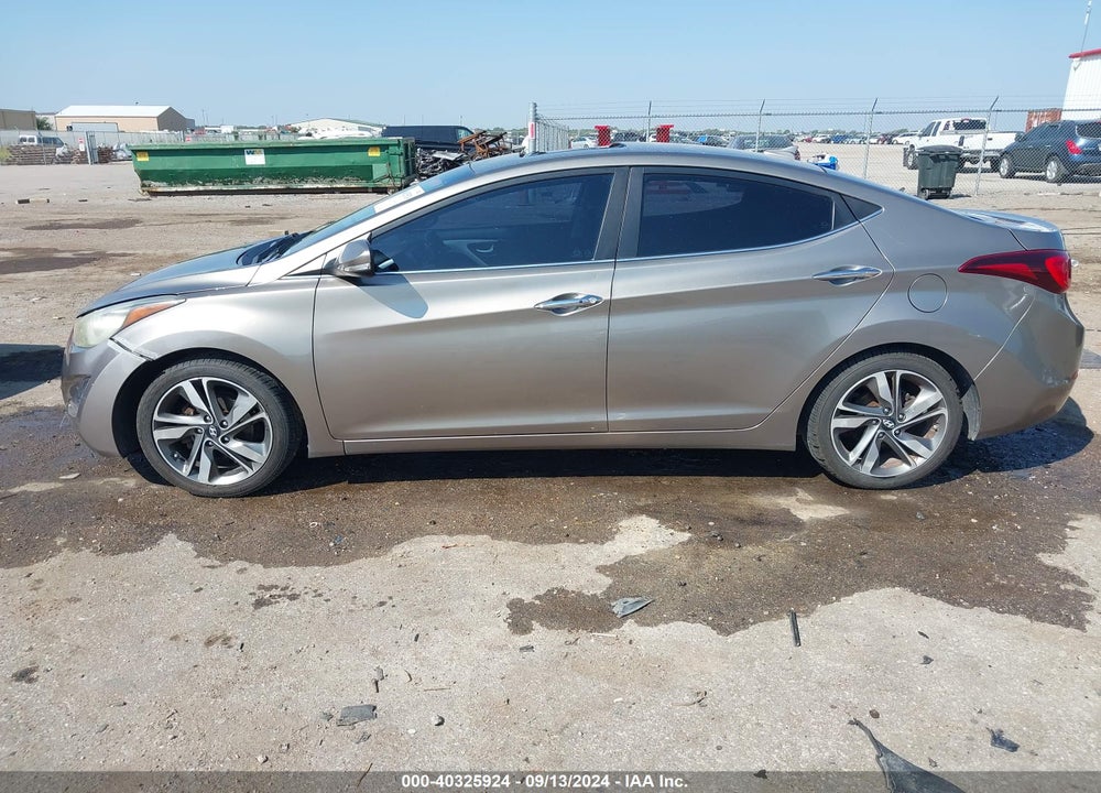 2014 HYUNDAI ELANTRA LIMITED VIN: 5NPDH4AE4EH506971