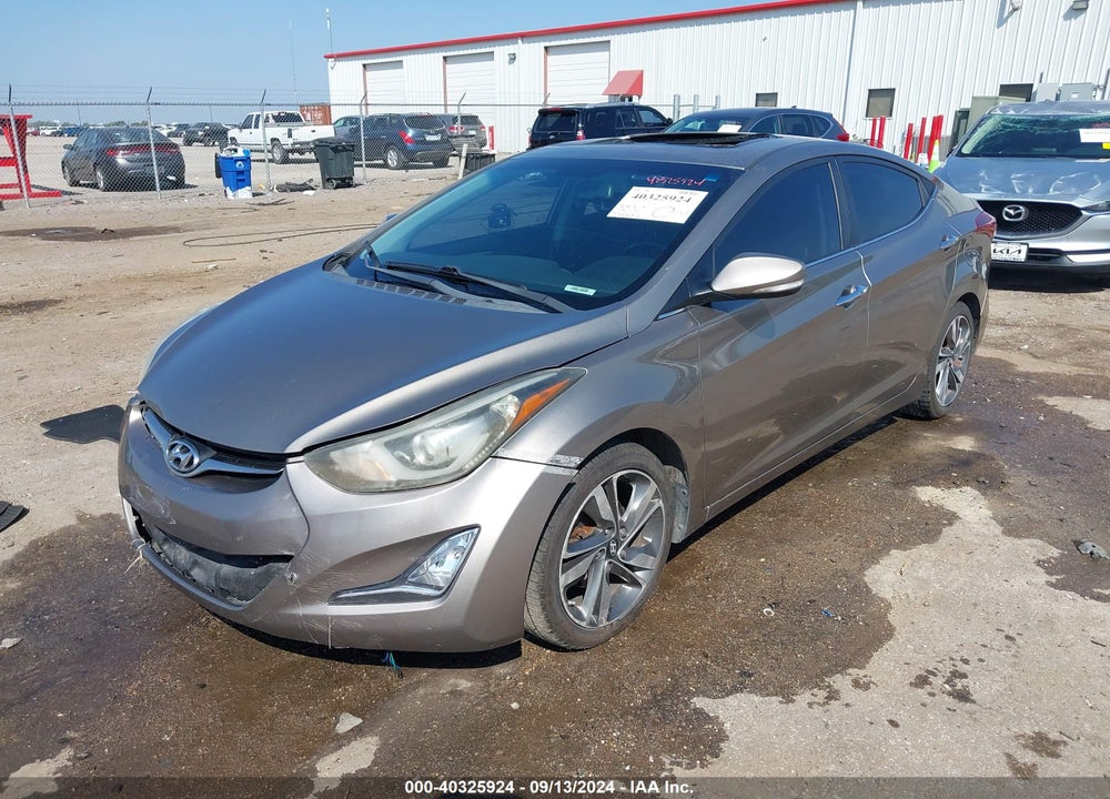 2014 HYUNDAI ELANTRA LIMITED VIN: 5NPDH4AE4EH506971