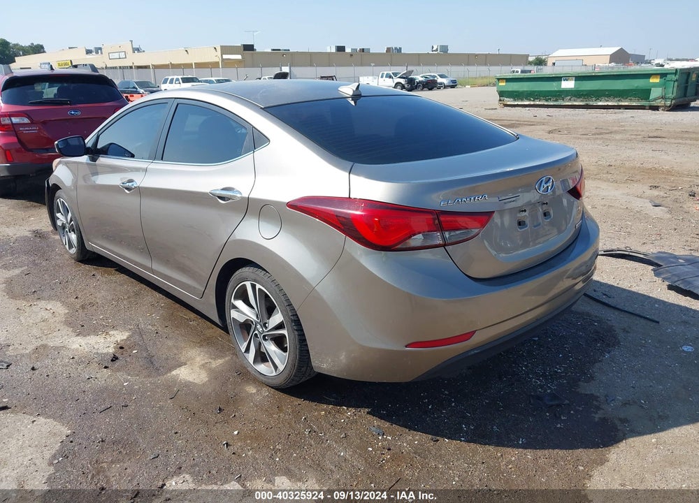 2014 HYUNDAI ELANTRA LIMITED VIN: 5NPDH4AE4EH506971