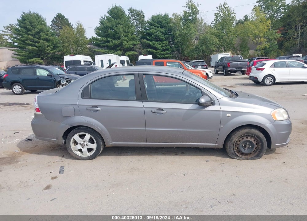 2007 CHEVROLET AVEO LT VIN: KL1TG566X7B071942