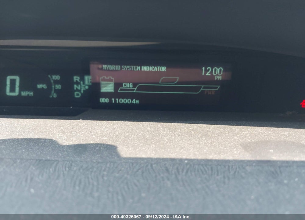 2010 TOYOTA PRIUS II VIN: JTDKN3DU6A0222214