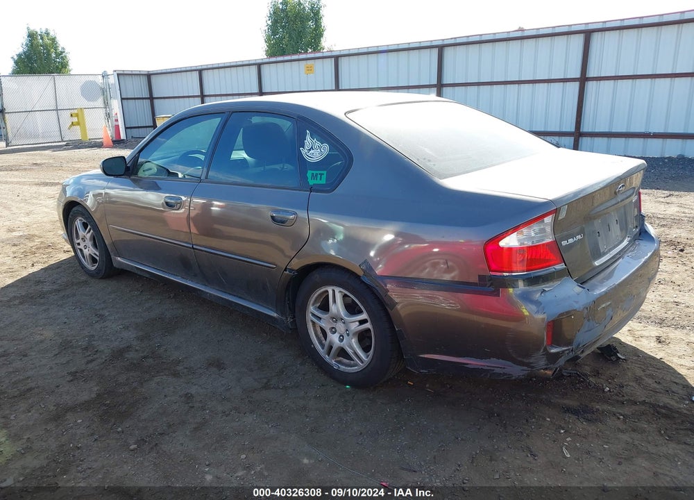 2009 SUBARU LEGACY 2.5I VIN: 4S3BL616X97236441