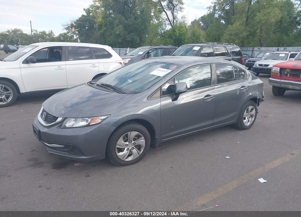 2013 HONDA CIVIC LX VIN: 2HGFB2F58DH300505