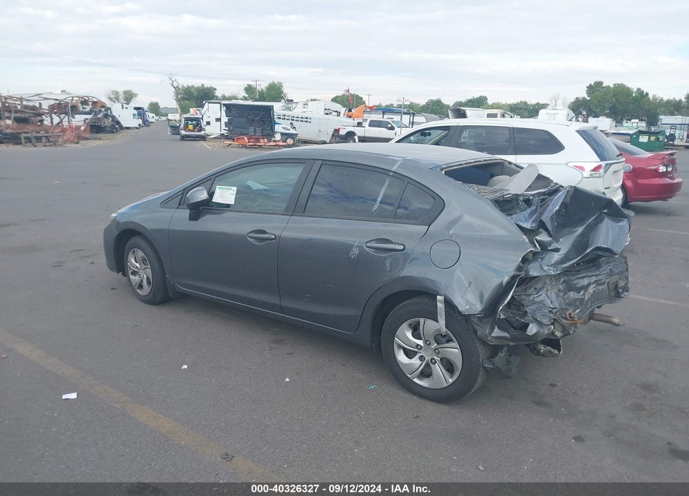 2013 HONDA CIVIC LX VIN: 2HGFB2F58DH300505