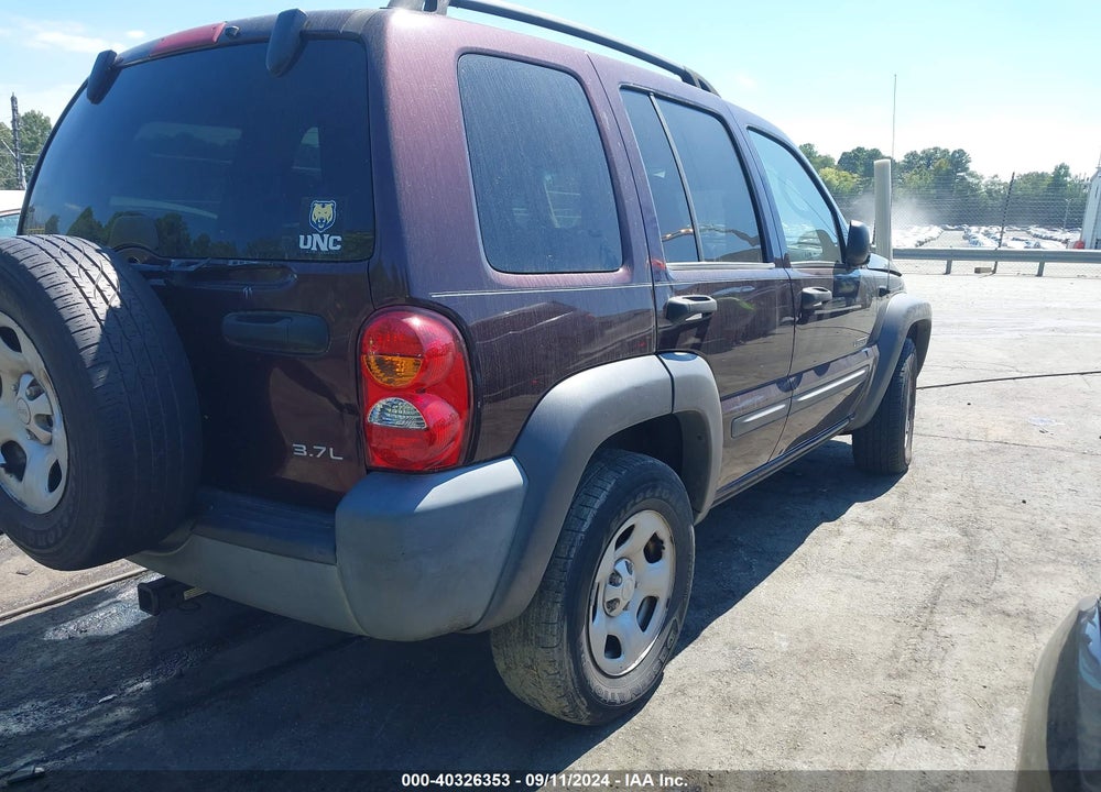 2004 JEEP LIBERTY SPORT VIN: 1J4GL48K94W261319