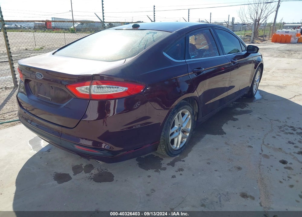 2013 FORD FUSION SE VIN: 3FA6P0H76DR138418