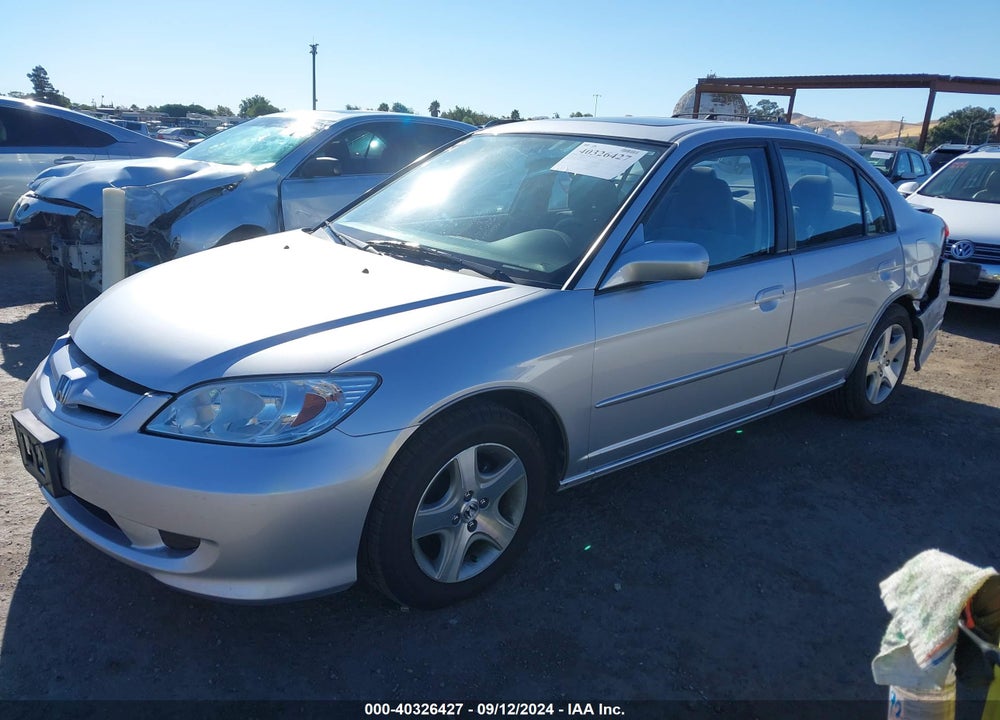 2004 HONDA CIVIC EX VIN: 2HGES26724H526455