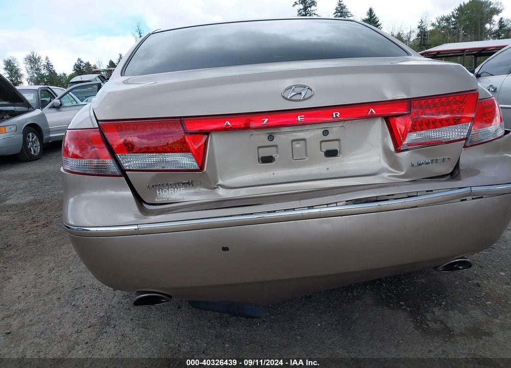 2006 HYUNDAI AZERA LIMITED/SE VIN: KMHFC46F86A115318
