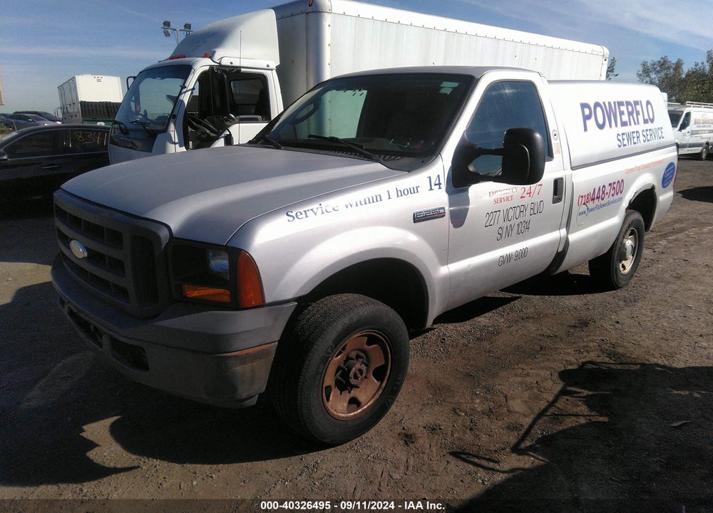 2007 FORD F-250 XL/XLT VIN: 1FTNF21587EA25896