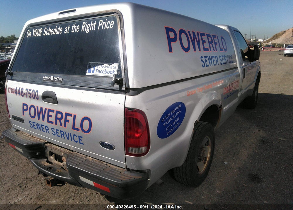 2007 FORD F-250 XL/XLT VIN: 1FTNF21587EA25896
