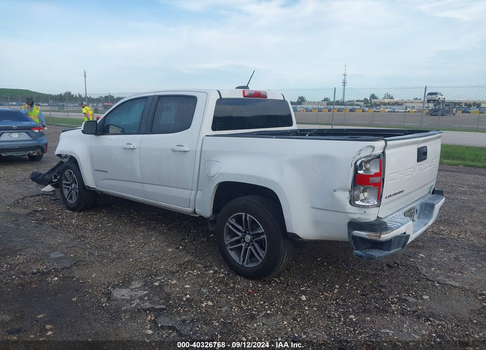 2021 CHEVROLET COLORADO 2WD SHORT BOX WT VIN: 1GCGSBEA7M1140214