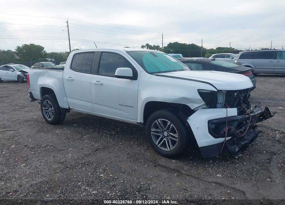 2021 CHEVROLET COLORADO 2WD SHORT BOX WT VIN: 1GCGSBEA7M1140214