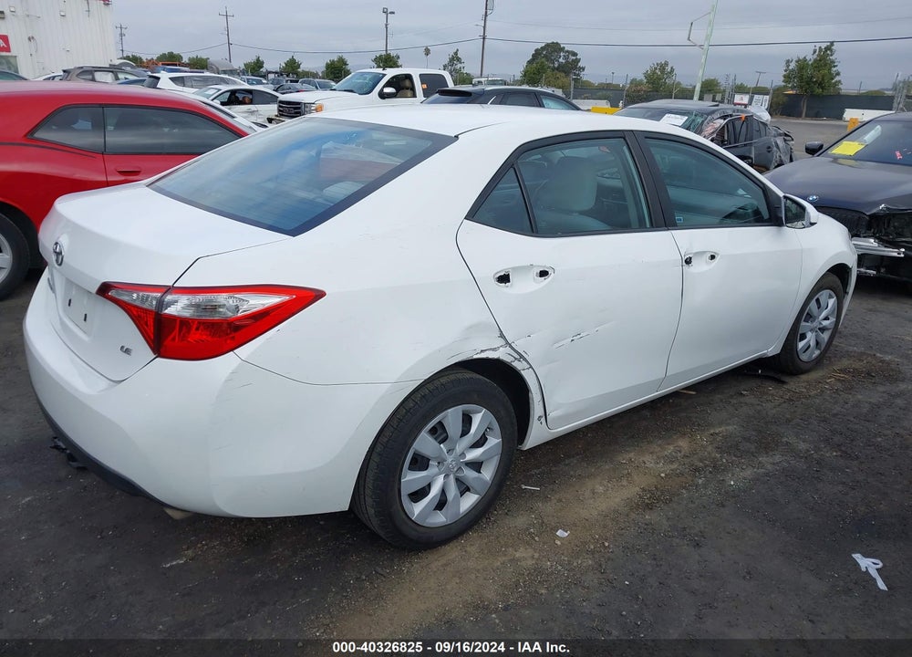 2014 TOYOTA COROLLA LE VIN: 5YFBURHE8EP083319