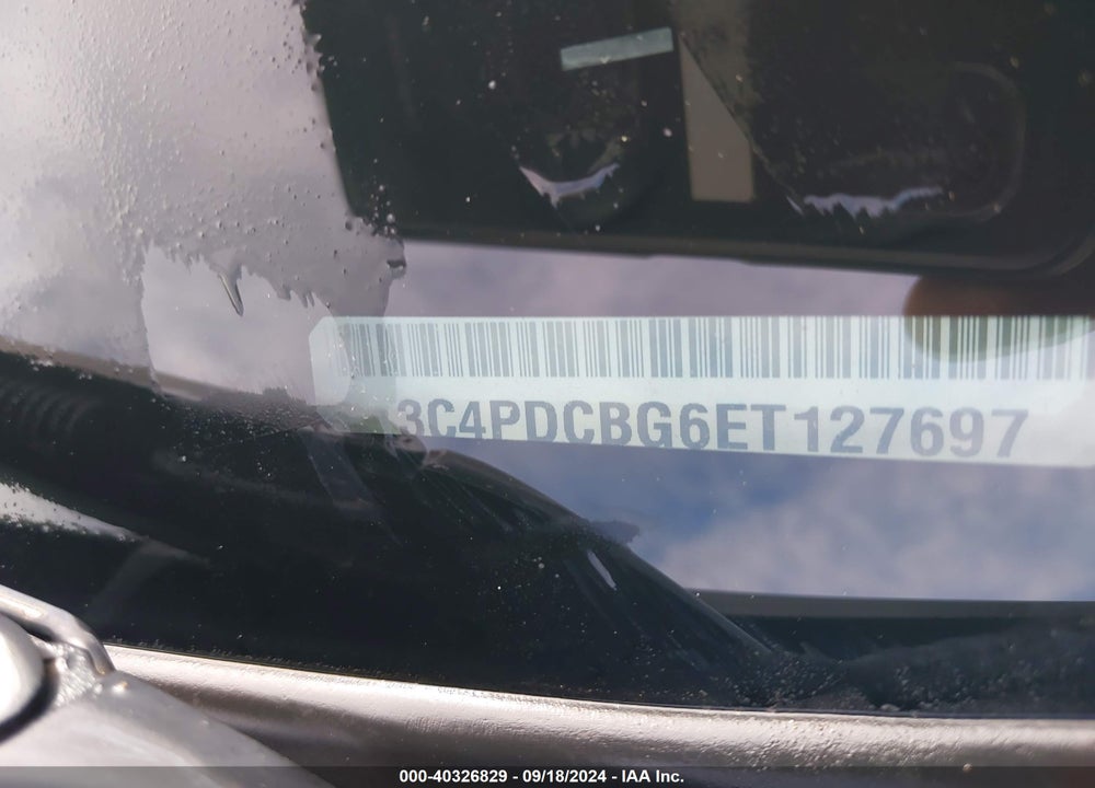 2014 DODGE JOURNEY SXT VIN: 3C4PDCBG6ET127697