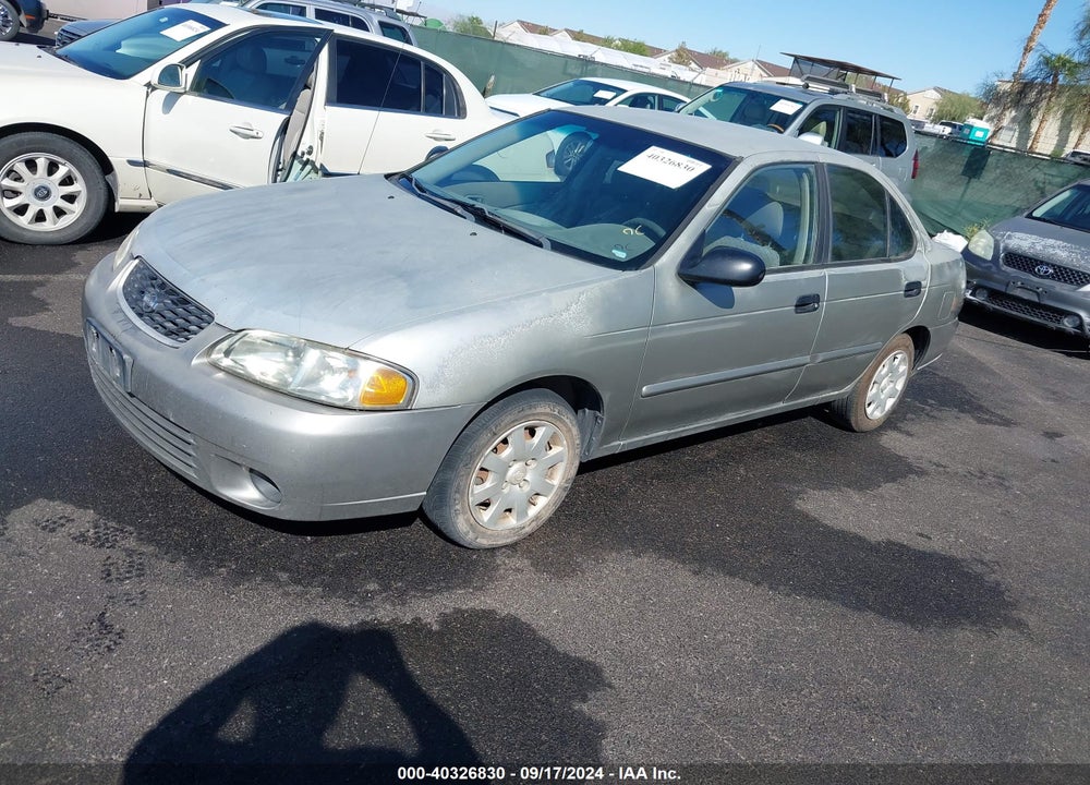 2002 NISSAN SENTRA XE VIN: 3N1CB51D62L670537