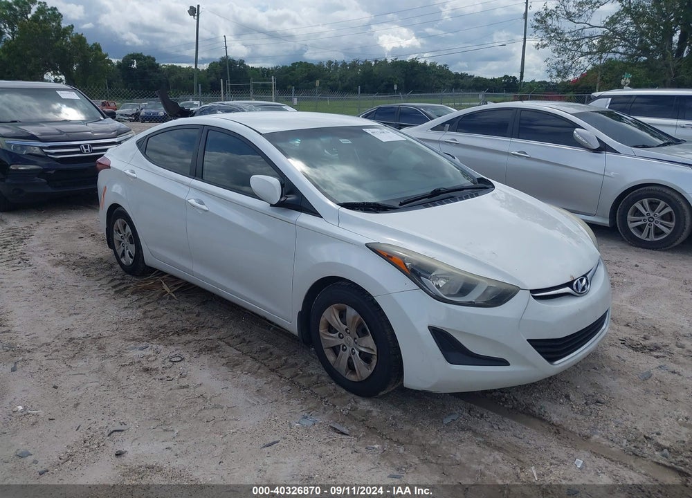 2016 HYUNDAI ELANTRA SE VIN: 5NPDH4AE0GH671421
