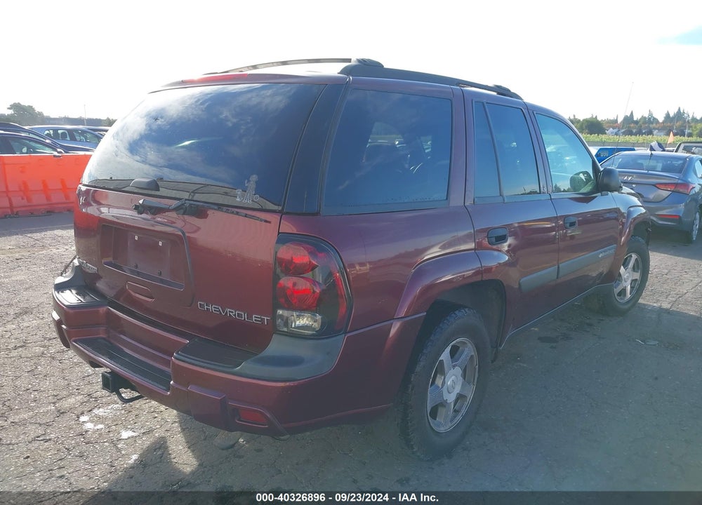 2004 CHEVROLET TRAILBLAZER LS VIN: 1GNDT13S642301675
