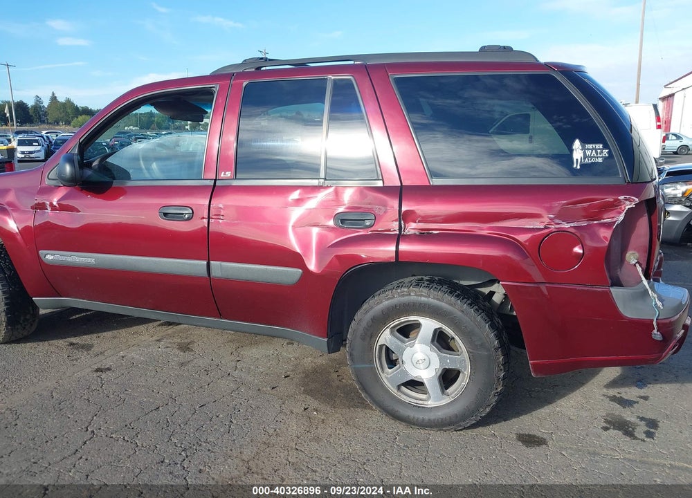 2004 CHEVROLET TRAILBLAZER LS VIN: 1GNDT13S642301675