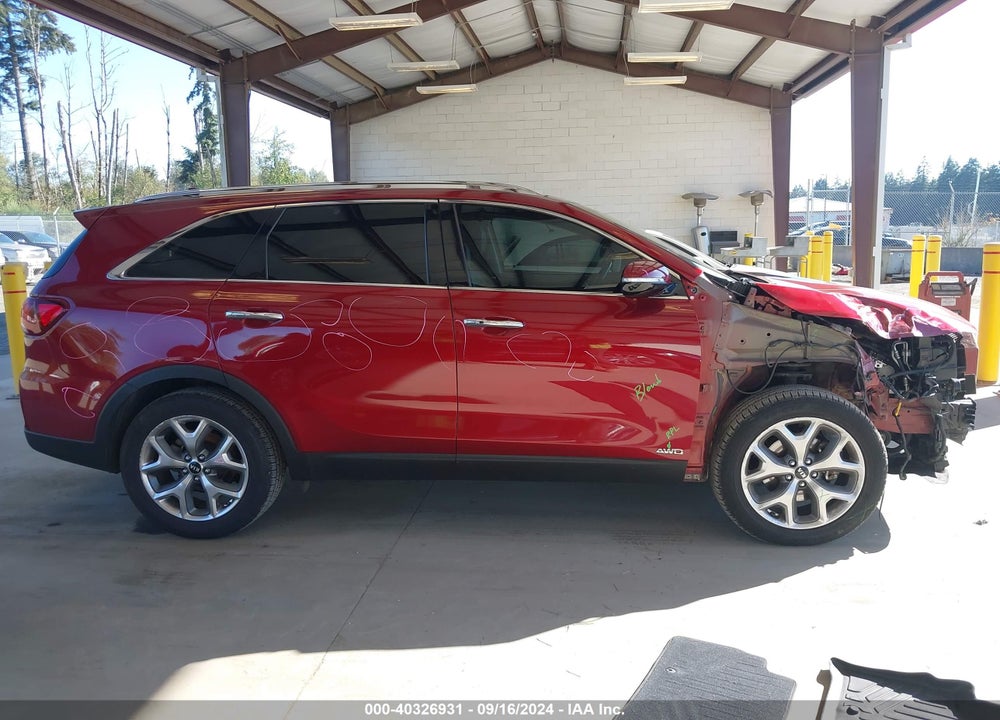 2019 KIA SORENTO 3.3L EX SPORT VIN: 5XYPHDA52KG607832